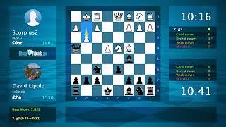 Chess Game Analysis: ScorpiusZ - David Lipold : 0-1 (By ChessFriends.com)