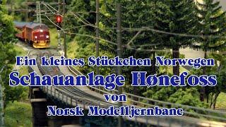 Modelleisenbahn H0 aus Norwegen Bahnhof Hønefoss