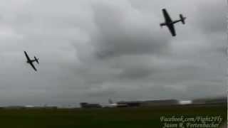 P-51D Mustang chasing A6M3-22 Zero