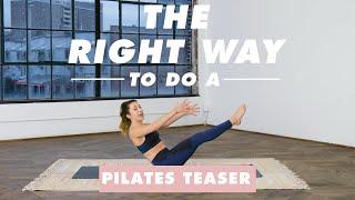 How To Do A Pilates Teaser | The Right Way | Well+Good