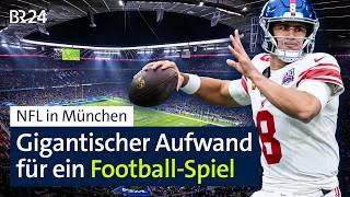 NFL in München: Wie aus der FC Bayern Arena ein Football-Stadion wird | Abendschau Reportage | BR24