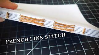 How I French Link Stitch | DIY Bookbinding Tutorial | Step by Step