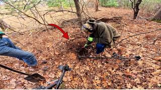 Coins in Crazy Crevices! Metal Detecting 1800’s Logging Camp Foundation!