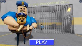 PAW PATROL WITH BARRY! PRISON RUN #roblox #obby