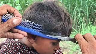 ASMR Fast Hair Cutting With Barber Old & Young Man