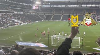 MK DONS VS DONCASTER MATCHDAYVLOG TWO DEVASTATING RED CARDS