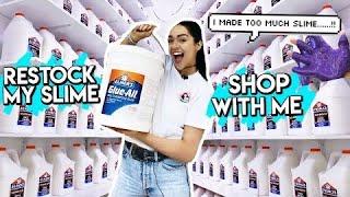 RESTOCK MY SLIME SHOP WITH ME! Nichole Jacklyne Slime Shop Restock!!