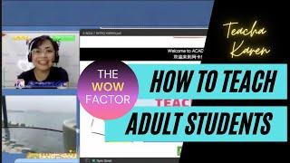 Acadsoc Sample Class | How to Teach ADULTS | With Commentary