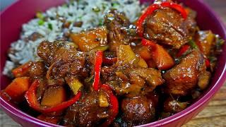 Traditional Jamaican Brown Stew Chicken Recipe | Homemade Browning