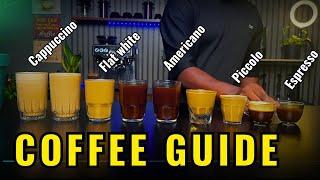 The REAL Difference Between 10 Popular Espresso Drinks?