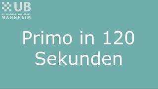 Bibliothekskatalog  Primo in 120 Sekunden