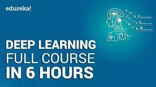 Deep Learning Full Course - Learn Deep Learning in 6 Hours | Deep Learning Tutorial | Edureka