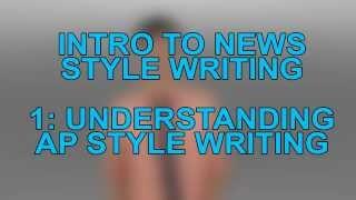 The Broadside Training Video Part 1: Writing in AP Style