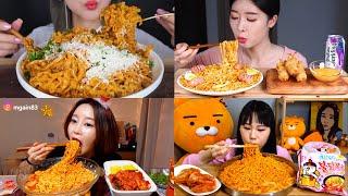 SAMYANG CARBO NOODLES P.1 | EATING COMPILATION SHOW | #mukbang #asmr #noodleasmr