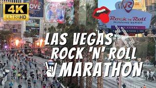 [4K] Rock ‘N’ Roll Las Vegas Marathon 2023 | Annual Marathon Foot-Race on the Las Vegas Strip