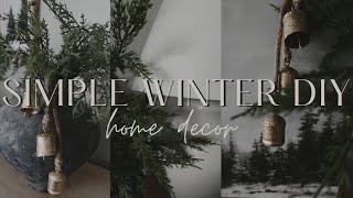 SIMPLE WINTER DIY 2024 | WINTER HOME DECOR 2024 |OLLNY LIGHTS