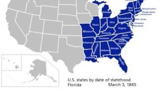 US States By Date Of Statehood