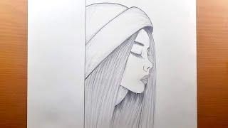 Comment dessiner une belle fille en dessinant facilement | Dessiner au crayon | Dessin de fille