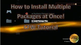 How to Install Multiple Packages At Once PS3 CFW Tutorial!