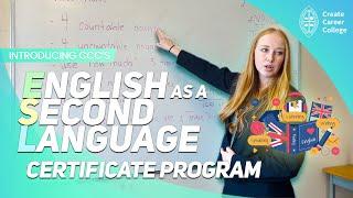 Introducing: ESL (English as a Second Language) Certificate Program • @createcareercollege