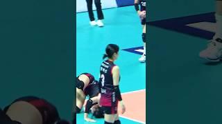 정관장 16번 고의정..리시브 하다가 바닥으로 굴러버림! 낙법 짱!! #고의정 #정관장레드스파크스