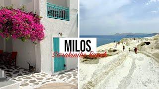 MILOS:  exploring Sarakiniko Beach (Moon beach)  ️