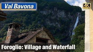 Foroglio -  a waterfall and a village (Val Bavona) || Vorgewandert - Quick Virtual Travel