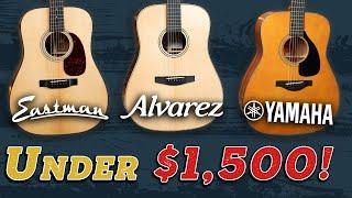 Top 10 Acoustic Guitars for Bluegrass Music Under $1,500! | Start Playing Today!