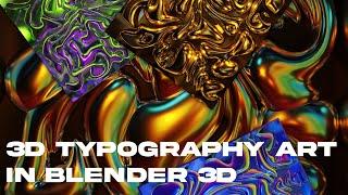 HOW TO CREATE 3D TYPOGRAPHY IN BLENDER 3D?