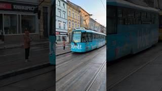 PILSEN | City tram  on Klatovská street - 4K