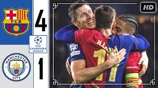 Barcelona vs Manchester City 4-1 • Champions League Highlights & All Goals • Hasil Bola Tadi Malam