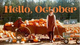 Hello, October  visiting a pumpkin patch, painting in the studio & a cozy fall movie night