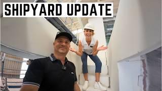 We are BACK! ShipYard Update on Our Bering 82 "ADAMAS"