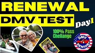 California DMV Senior Written Test 2024 | Renewal Test