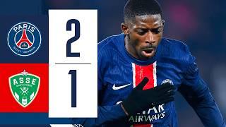 PARIS  SAINT-ÉTIENNE: a Dembélé brace to dominate Les Verts (highlights) 