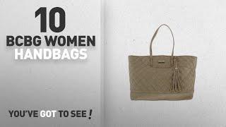 BCBG Handbags & Wallets [ Top 10 ]: BCBG Paris Womens Quilted Faux Leather Tote Handbag Tan Large