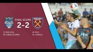 EXTENDED HIGHLIGHTS: Carolina RailHawks 2 - 2 West Ham United