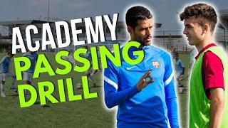 4-Player Pro Academy Soccer Passing Drill