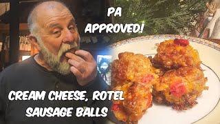 Christmas Cream Cheese, Rotel Sausage Balls and Regular Breakfast Sausage Ball recipe