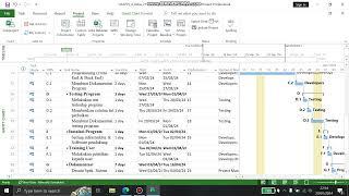 Setting Waktu di Microsoft Project