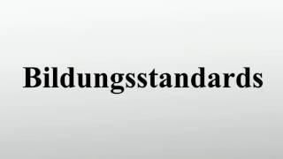 Bildungsstandards