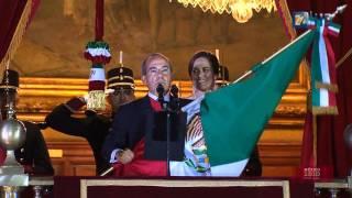 Bicentenario Independencia México - Ceremonia Protocolaria del Grito Bicententario HD