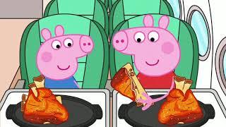 Peppa Pig mukbang eats chicken thighs#asmr#mukbang #peppapig