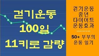 걷기운동 효과 중년 다이어트 100일 11키로 감량 후기 Healthy Walking diet