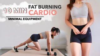 10 MIN FAT BURNING CARDIO (Intense Calorie Burn) | Minimal Equipment ~ Jacey Yaw