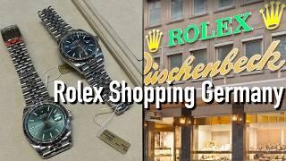 Rolex & Patek Watch Shopping Germany - more steel watches available again Wimbledon Green Blue Dial