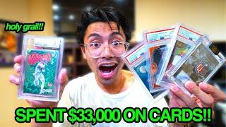 WHAT SPENDING $33,000 RIPPING SPORTS CARDS LOOKS LIKE!! *not clickbait*