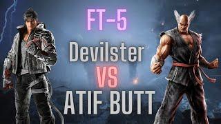 The Champion Atif Butt (Heihachi) Vs Devilster (Jin) FT5!