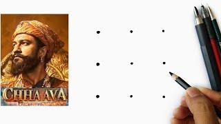 3x3 dots turns into Chhatrapati Sambhaji Maharaj Drawing || Chhava vicky kaushal Drawing