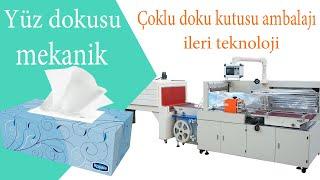 Yüz mendil makinesi/kağıt mendil paketleme makinesi/Çoklu doku kutuları shrink sarma makinesi